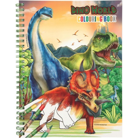 Depesche - Dino World - Malbuch mit Buntstiften