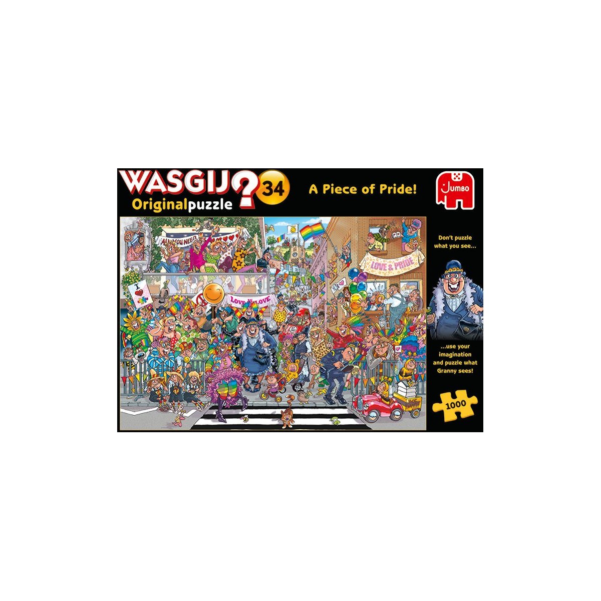 Jumbo Spiele - Wasgij Original 34 - Ein Stückchen Pride!, 1000 Teile