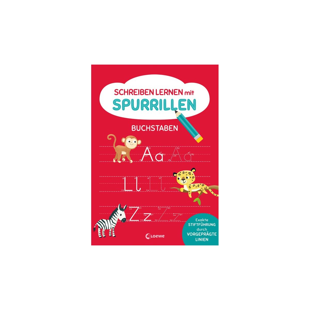 Schreiben lernen - Spurrillen Buchstaben