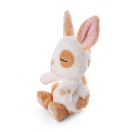 Kuscheltier Hase karamell gepunktet 12cm schlafend