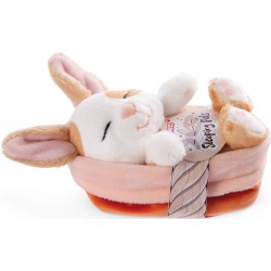 Kuscheltier Hase karamell gepunktet 12cm schlafend