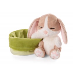 Kuscheltier Hase cappuccino 12cm schlafend im