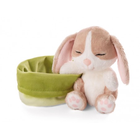 Kuscheltier Hase cappuccino 12cm schlafend im