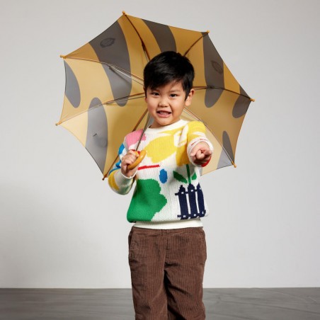 Regenschirm - Tiger - Gelb