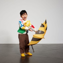 Regenschirm - Tiger - Gelb