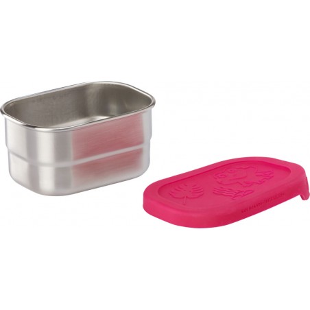 Brotdosen-Set - Eule - Silber Pink