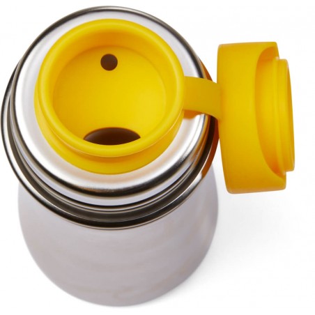 Trinkflasche - Tiger - Silber Gelb