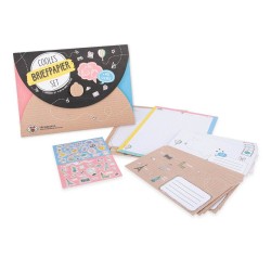 ALLES FÜR DIE SCHULE Briefpapier-Set mit Stickersheet 21-tei