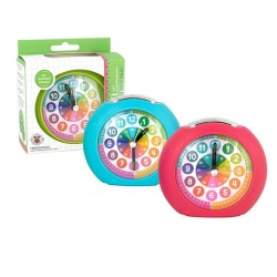 ABC CHAMPIONS Lernwecker mit Lichtfunktion leise, 3-fach sor