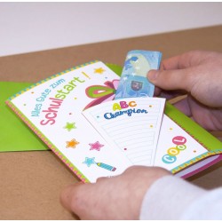 ABC CHAMPIONS Glückwunschkarte Alles Gute zum Schulstart,