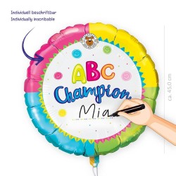 ABC CHAMPIONS Folienballons, 3-fach sortiert