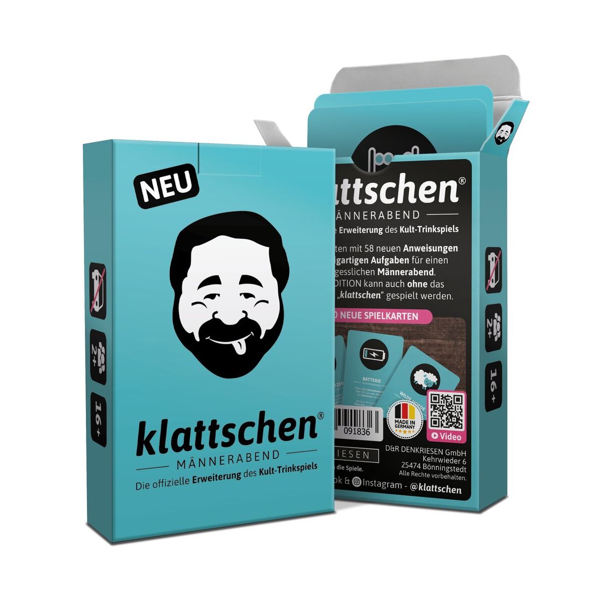 DENKRIESEN - klattschen® - Männerabend - SPIELKARTENKARTON