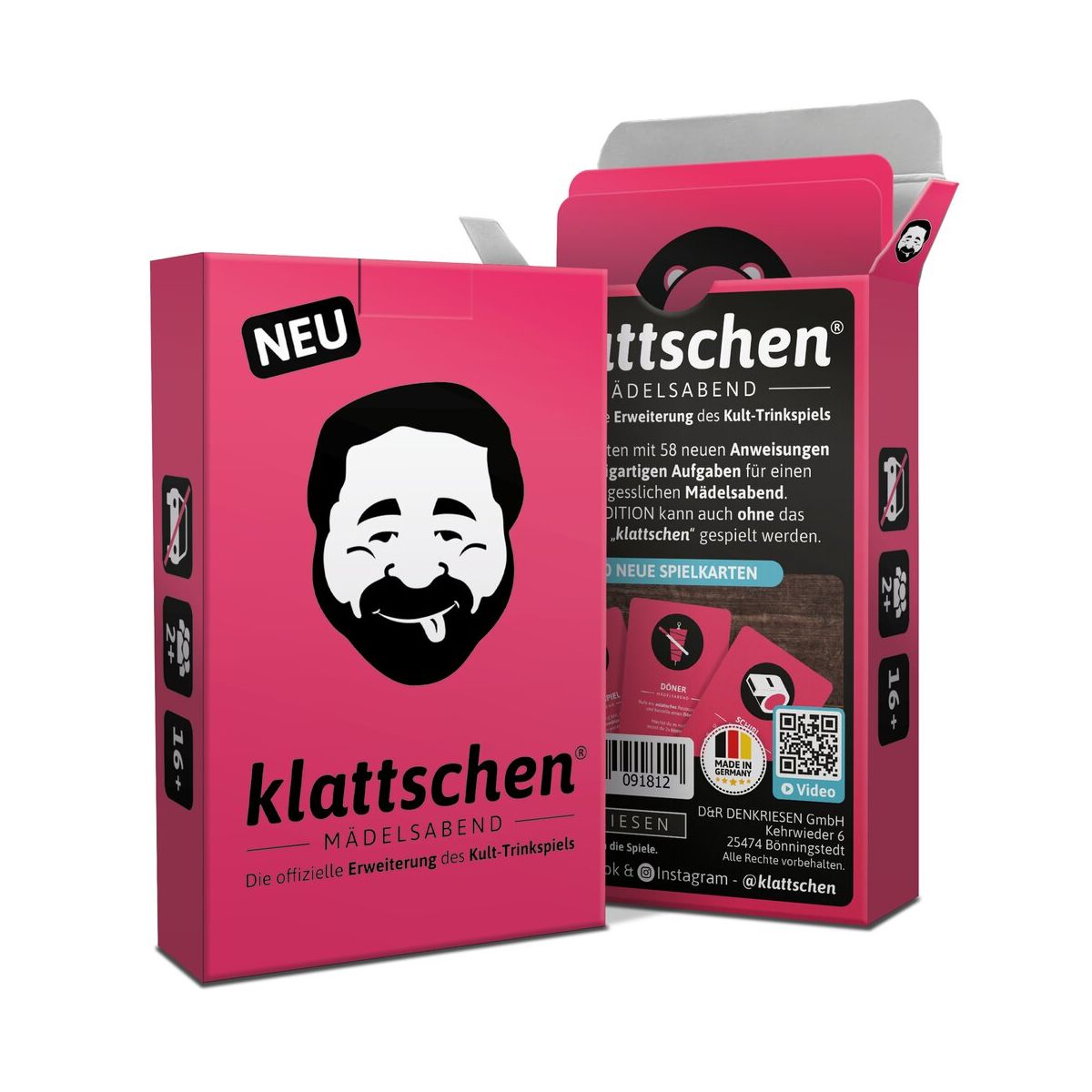 DENKRIESEN - klattschen® - Mädelsabend - SPIELKARTENKARTON