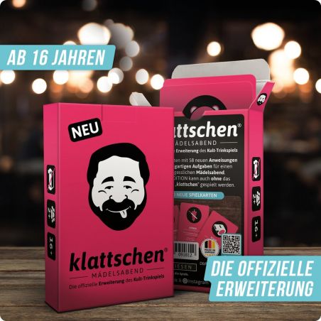 DENKRIESEN - klattschen® - Mädelsabend - SPIELKARTENKARTON