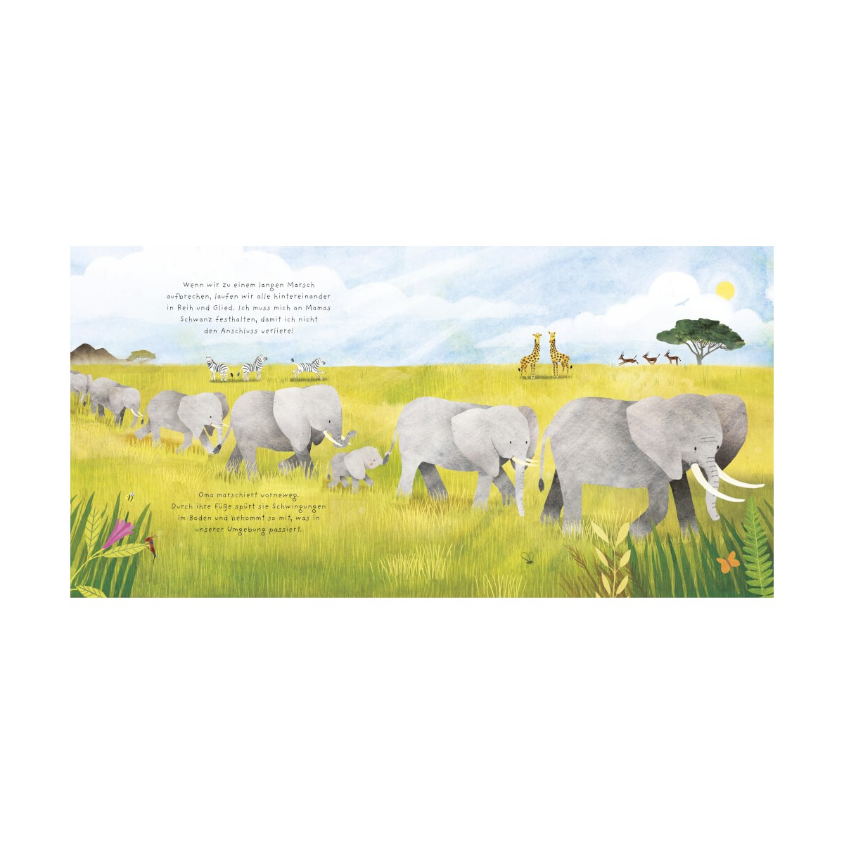 Kleine Tiere groá Elefant