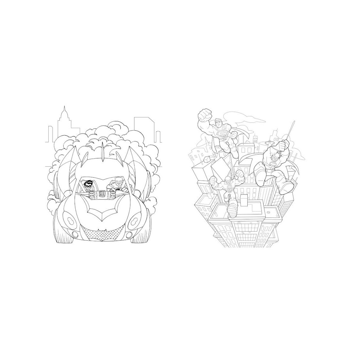 DC Superhelden Malbuch