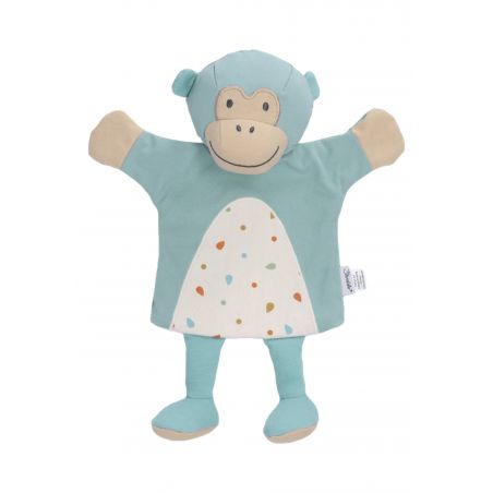 Handpuppe Albert uni - blau mel.