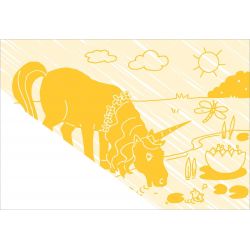 Zaubermalbuch. Einhörner