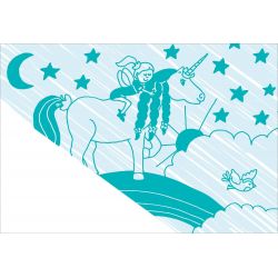 Zaubermalbuch. Einhörner