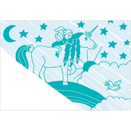 Zaubermalbuch. Einhörner