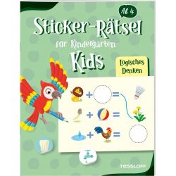 Sticker-Rätsel für Kindergart