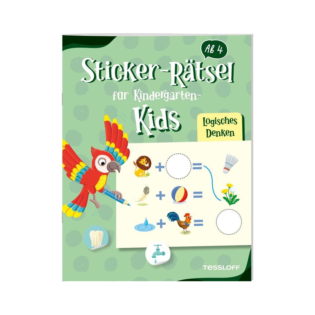 Sticker-Rätsel für Kindergart
