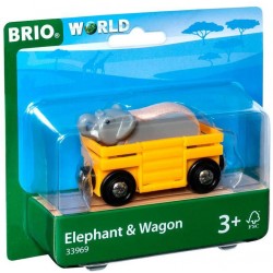 BRIO Bahn - Tierwaggon Elefant