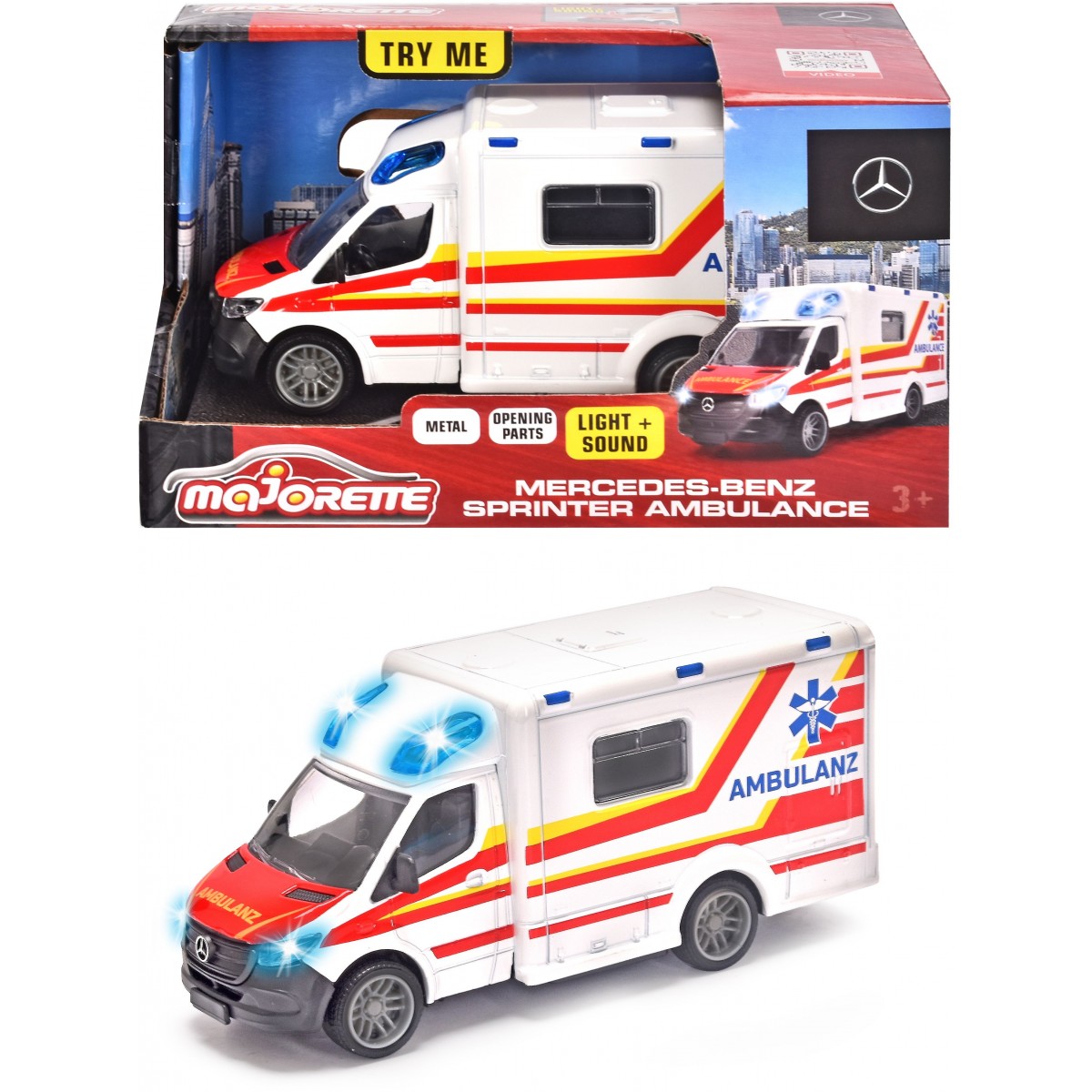 Majorette - Grand Series - Mercedes-Benz Sprinter Ambulance