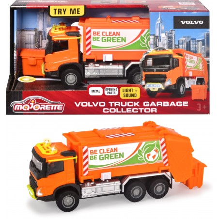 Majorette - Grand Series - Volvo Truck Garbage Collector
