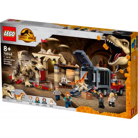 LEGO® Jurassic World 76948 - T. Rex & Atrociraptor: Dinosaurier-Ausbruch