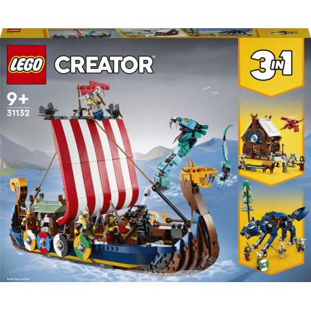 LEGO® Creator 31132 - Wikingerschiff mit Midgardschlange LEGO® Creator 31132 - Wikingerschiff mit Midgardschlange