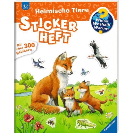 Ravensburger - Wieso? Weshalb? Warum? Stickerheft: Heimische Tiere