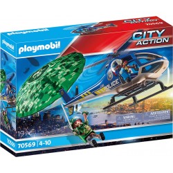 Playmobil® 70569 - City Action - Polizei - Hubschrauber Fallschirm-Verfolgung