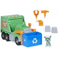 Spin Master - Paw Patrol - Rockys Deluxe-Recycling-Truck mit Sammelfigur und 3 Werkzeugen