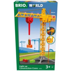BRIO Bahn - Großer Baukran mit Licht