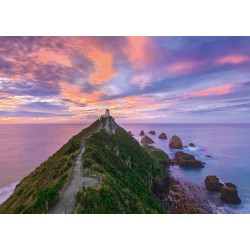 Schmidt Spiele - Puzzle - Nugget Point Lighthouse, The Catlins, South Island - New Zealand, 1000 Tei