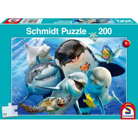 Schmidt Spiele - Puzzle - Unterwasser-Freunde, 200 Teile