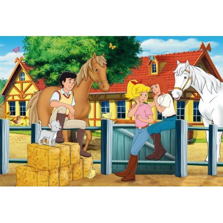 Schmidt Spiele - Puzzle Bibi & Tina - Auf dem Bauernhof, 100 Teile