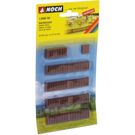 Noch - Gartenzaun, 18 Teile