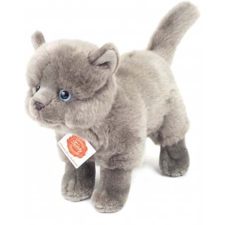 Teddy-Hermann - Kartäuser Katze stehend 20 cm