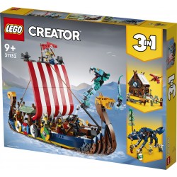 LEGO® Creator 31132 - Wikingerschiff mit Midgardschlange LEGO® Creator 31132 - Wikingerschiff mit Midgardschlange