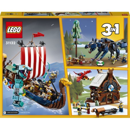LEGO® Creator 31132 - Wikingerschiff mit Midgardschlange LEGO® Creator 31132 - Wikingerschiff mit Midgardschlange