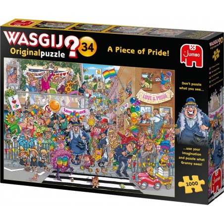 Jumbo Spiele - Wasgij Original 34 - Ein Stückchen Pride!, 1000 Teile
