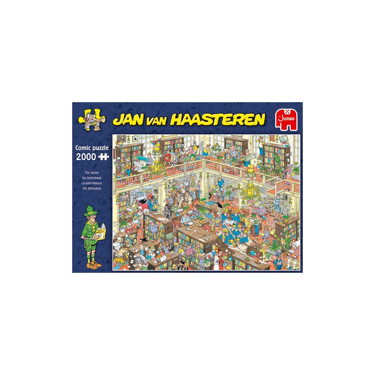 Jumbo Spiele - Jan van Haasteren - Die Bibliothek, 2000 Teile