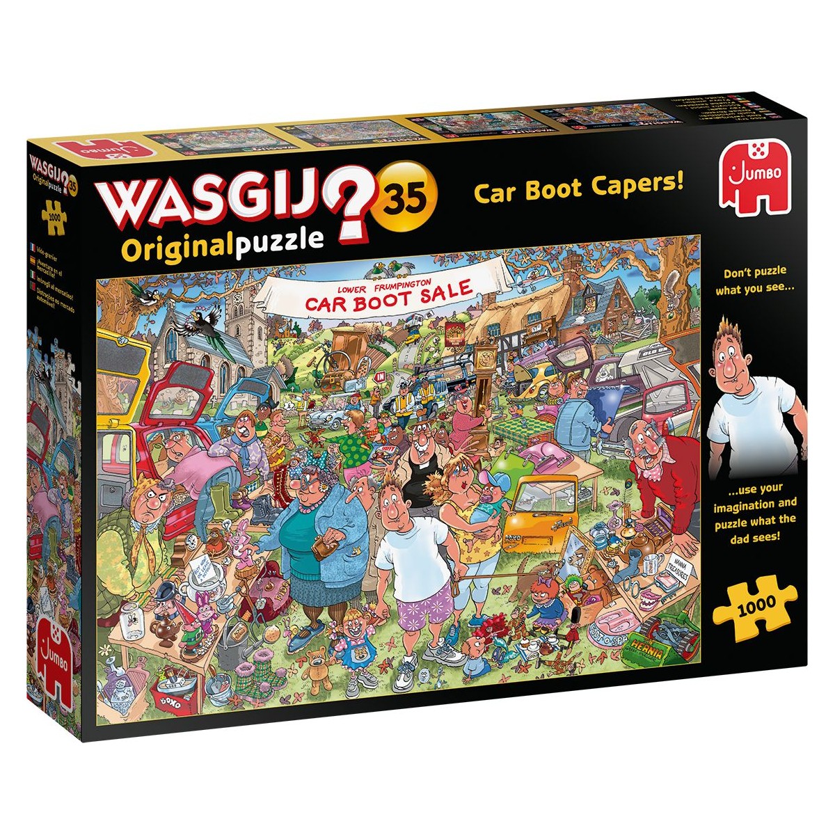 Jumbo Spiele - Wasgij Original 35 -  Flohmarkt-Chaos!, 1000 Teile