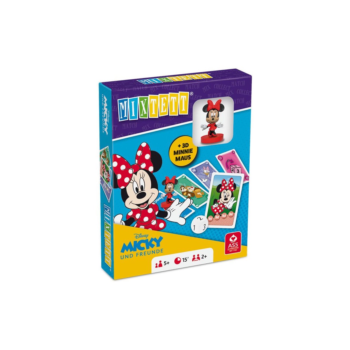 ASS Altenburger Spielkarten - Mixtett - Disney Mickey Mouse & Friends Set 3, Minnie