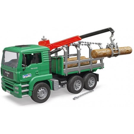 MAN TGA Holztransport-LKW mit Ladekran