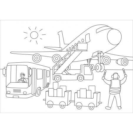 Metallic-Sticker Malbuch. Flugzeuge