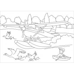 Metallic-Sticker Malbuch. Flugzeuge