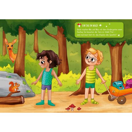 Mein kleines Sticker-Anziehbuch. Im Kindergarten